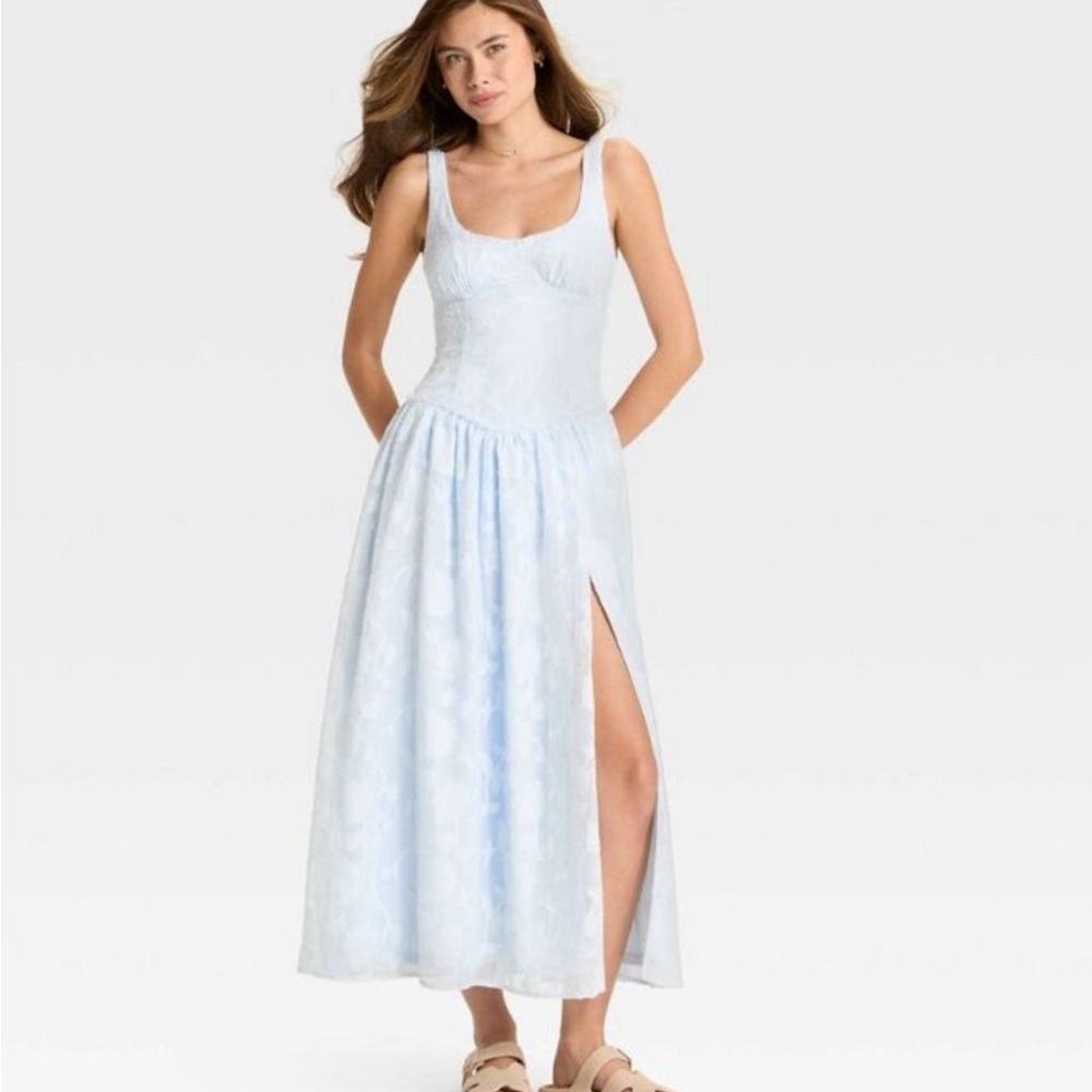 Wild Fable Light Blue Maxi Dress